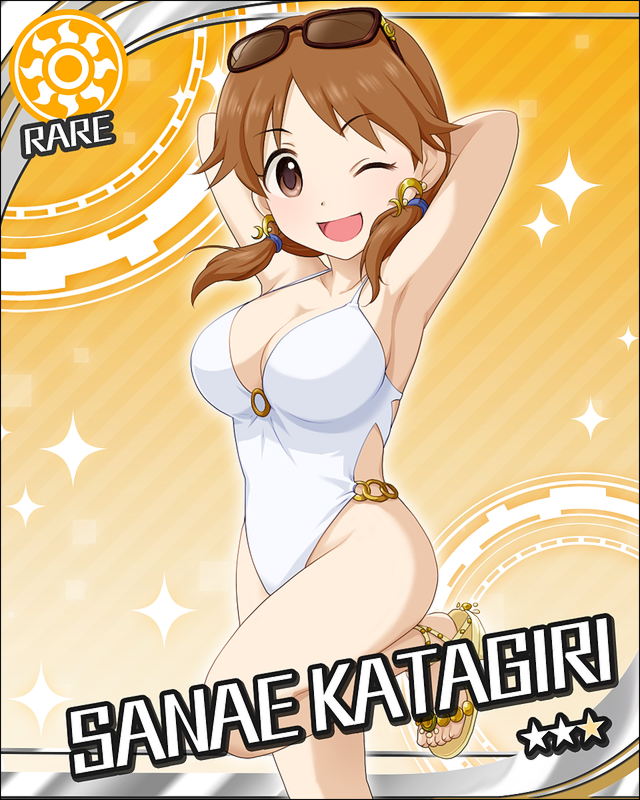 katagiri sanae (idolmaster and 1 more)