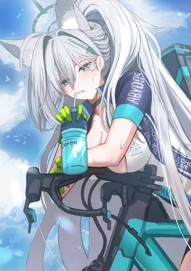 shiroko and shiroko terror (blue archive) drawn by kaji_zarame