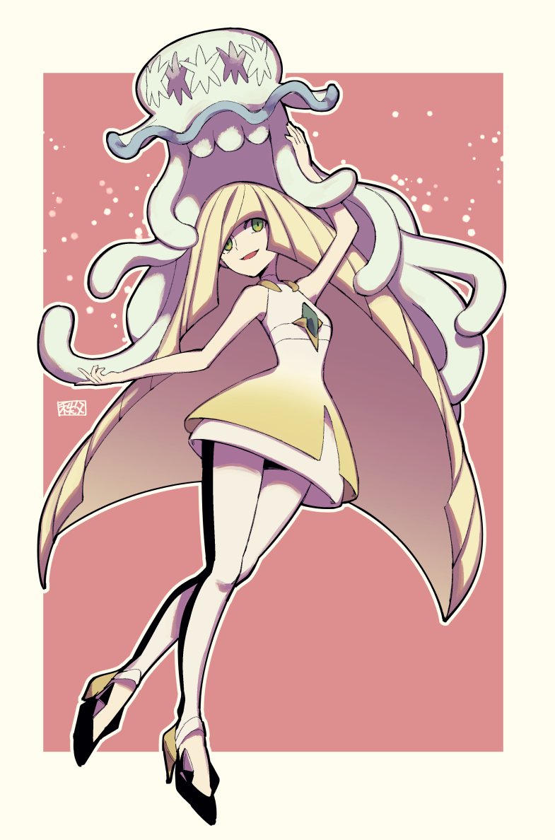 lusamine and nihilego (pokemon and 1 more) drawn by chichibu_(watson)