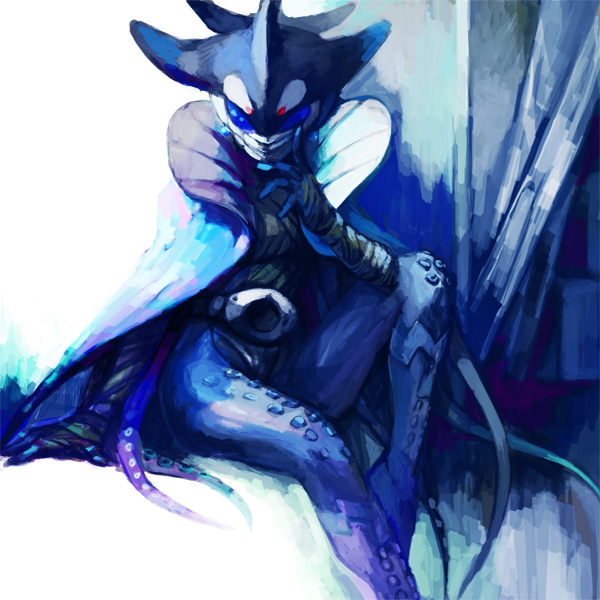mezul (kamen rider and 1 more) drawn by yapo_(mess)