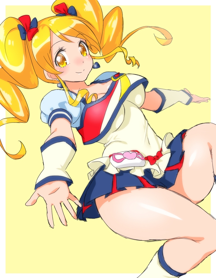 oomori yuuko and cure honey (precure and 1 more) drawn by onsoku_inu