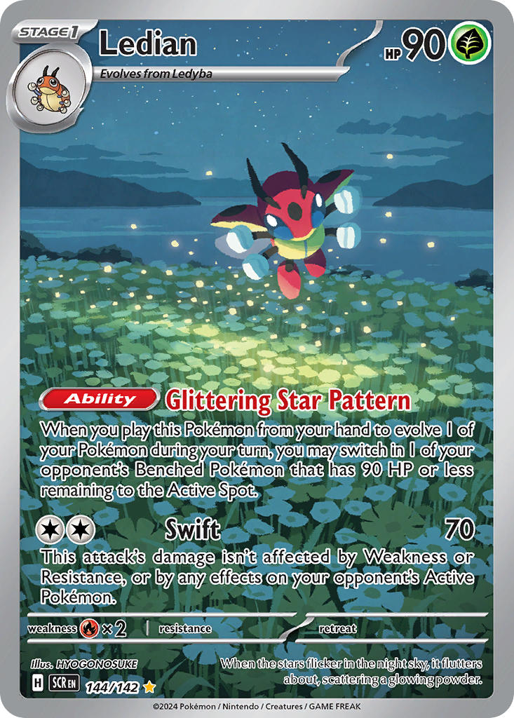 ledyba and ledian (pokemon and 1 more) drawn by hyogonosuke