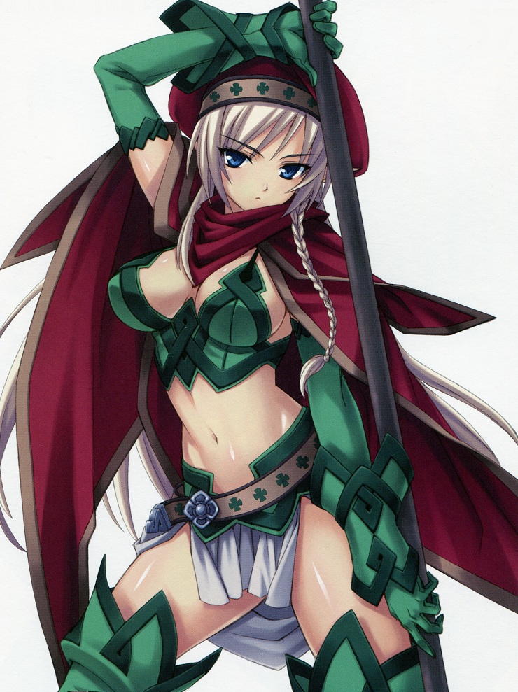 alleyne and fighting master alleyne (queen's blade) drawn by matsuryuu