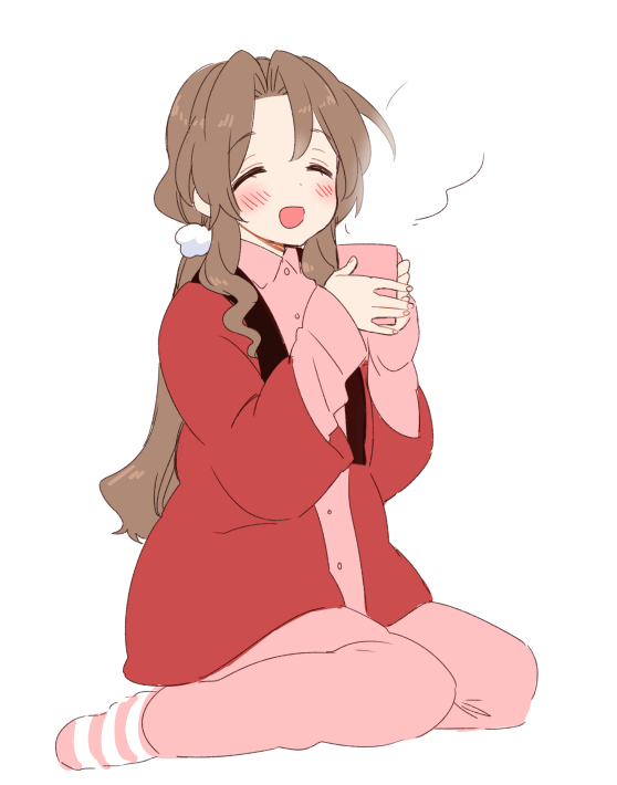 aerith gainsborough (final fantasy and 1 more) drawn by krudears