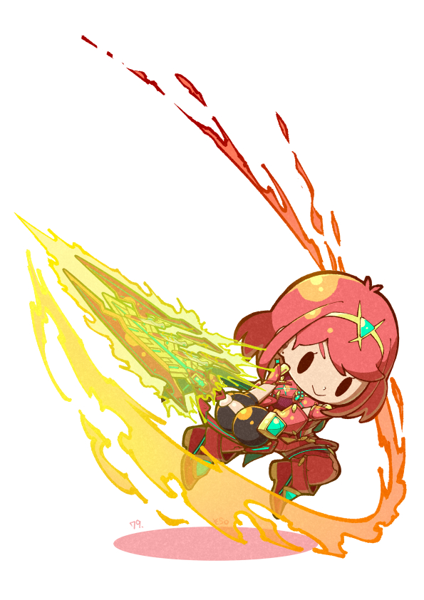 pyra (xenoblade chronicles and 2 more) drawn by 04sora40