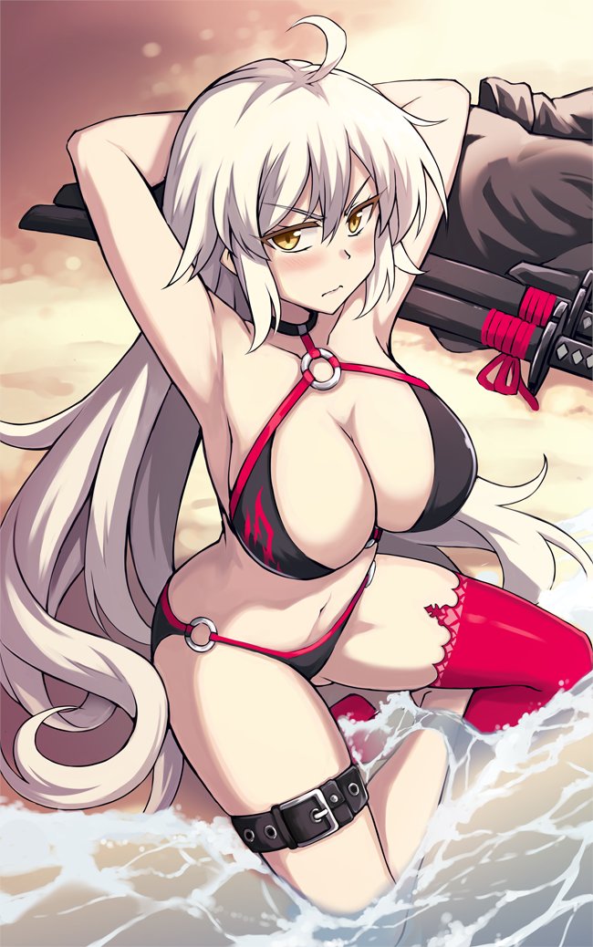 jeanne d'arc alter (fate and 1 more) drawn by peach88