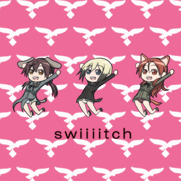 erica hartmann, gertrud barkhorn, and minna-dietlinde wilcke (world witches series and 4 more) drawn by ashiga_oreta