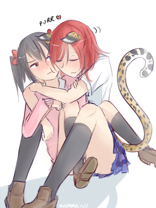nishikino maki and yazawa nico (love live! and 1 more) drawn by myonmukyuu