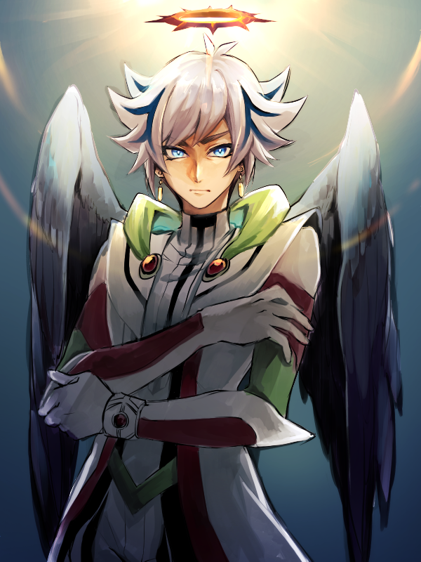 kogami ryoken and revolver (yu-gi-oh! and 1 more) drawn by frontierpax