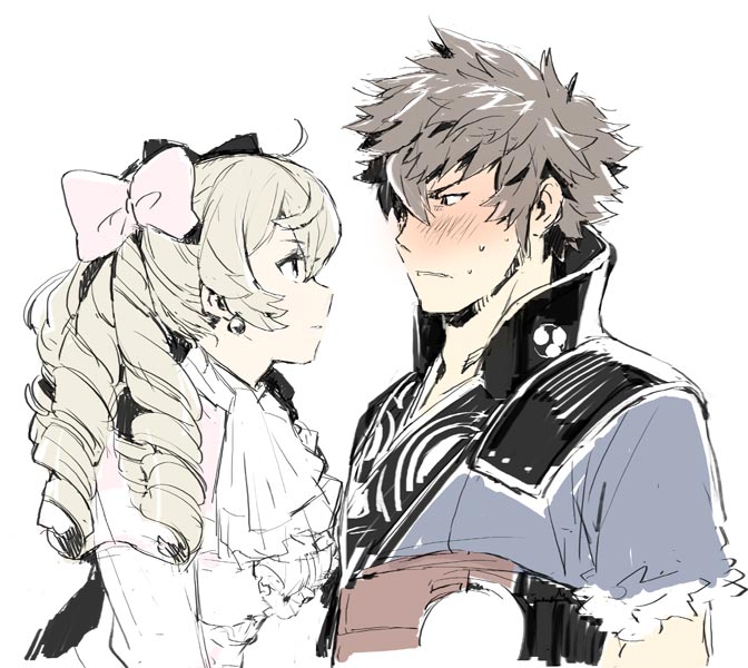 maribelle and lon'qu (fire emblem and 1 more) drawn by nyoriko