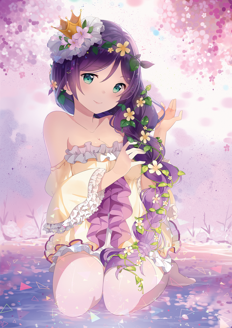tojo nozomi (love live! and 2 more) drawn by hitsukuya