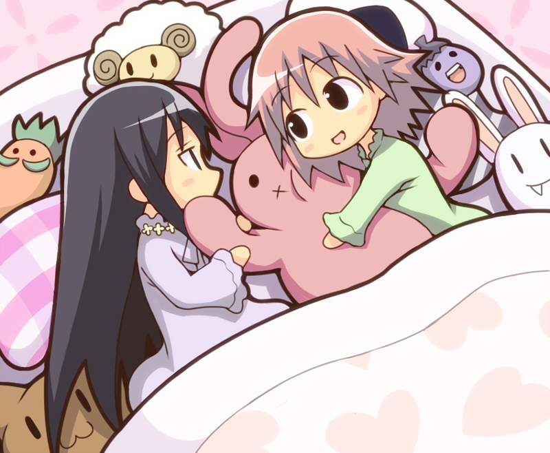 akemi homura and kaname madoka (mahou shoujo madoka magica) drawn by lee_(monsterheart)