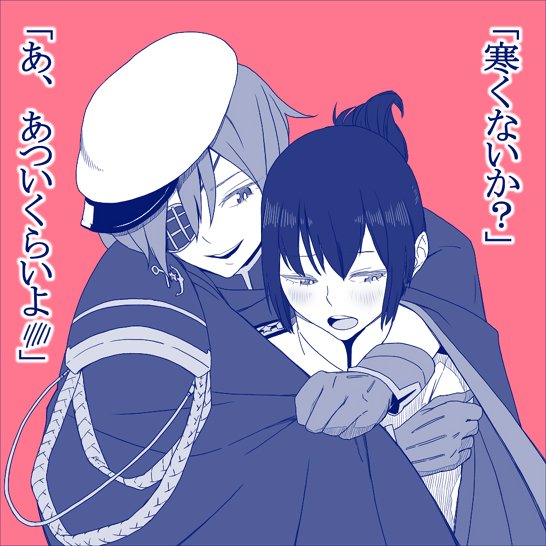 female admiral, kiso, and kiso kai ni (kantai collection) drawn by tocky