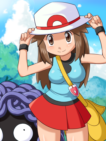 leaf and tangela (pokemon and 1 more) drawn by pokemoa