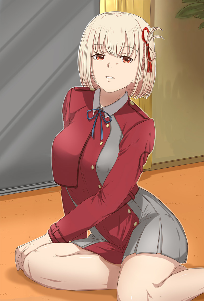 nishikigi chisato (lycoris recoil) drawn by remon_keiki