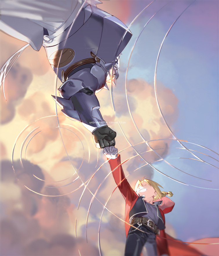 edward elric and alphonse elric (fullmetal alchemist) drawn by emmmerald