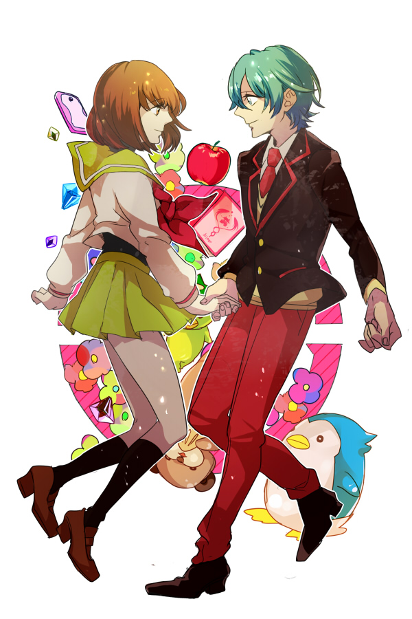 takakura shouma and oginome ringo (mawaru penguindrum) drawn by 325_(im24)