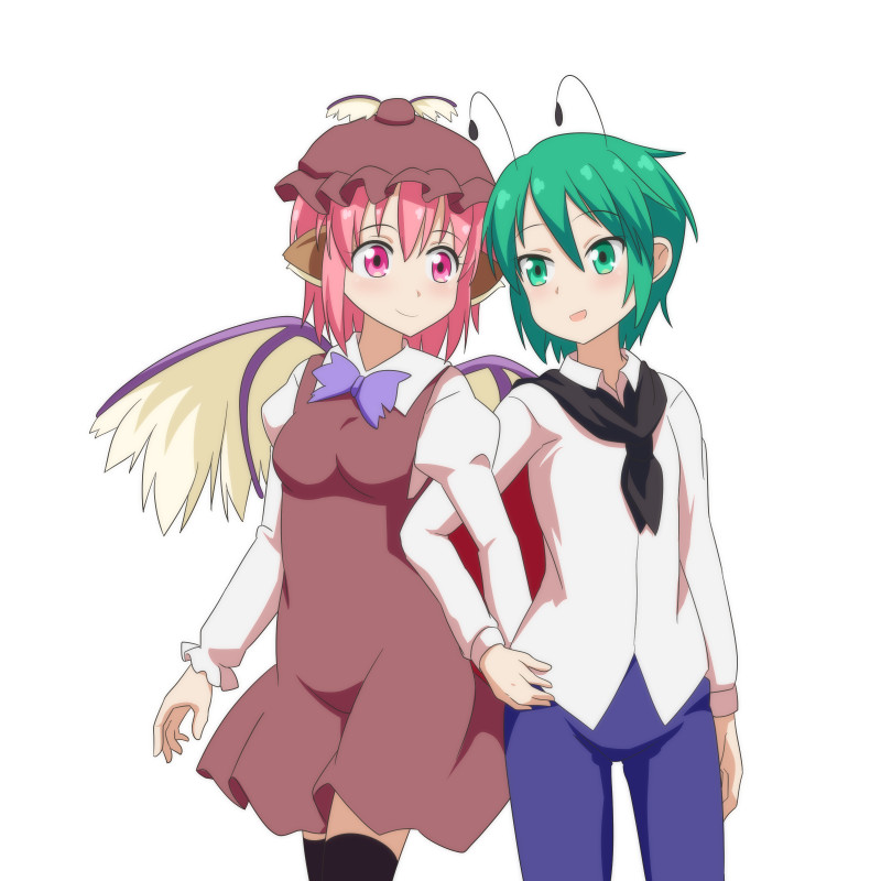 mystia lorelei and wriggle nightbug (touhou) drawn by cato_(monocatienus)