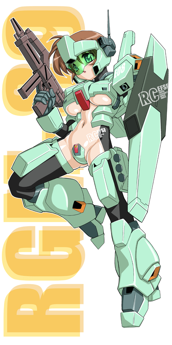 jegan (gundam and 1 more) drawn by sakura_ryuuken