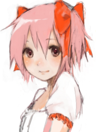 kaname madoka (mahou shoujo madoka magica) drawn by mo-mantai