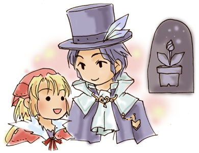 frederic chopin and polka (trusty bell) drawn by fuju