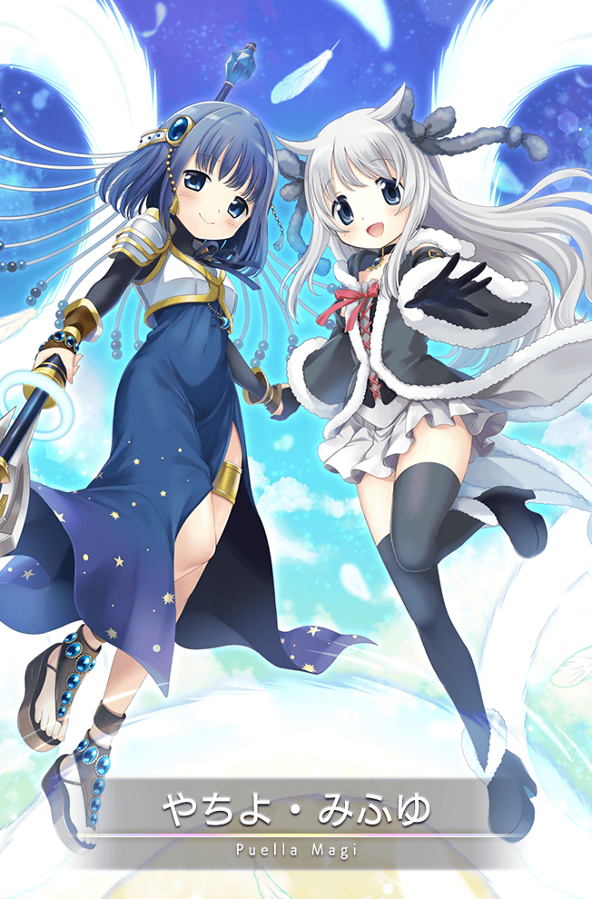 nanami yachiyo and azusa mifuyu (mahou shoujo madoka magica and 1 more) drawn by futene