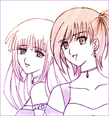 eclair and lumiere (kiddy grade) drawn by lala_(artist)