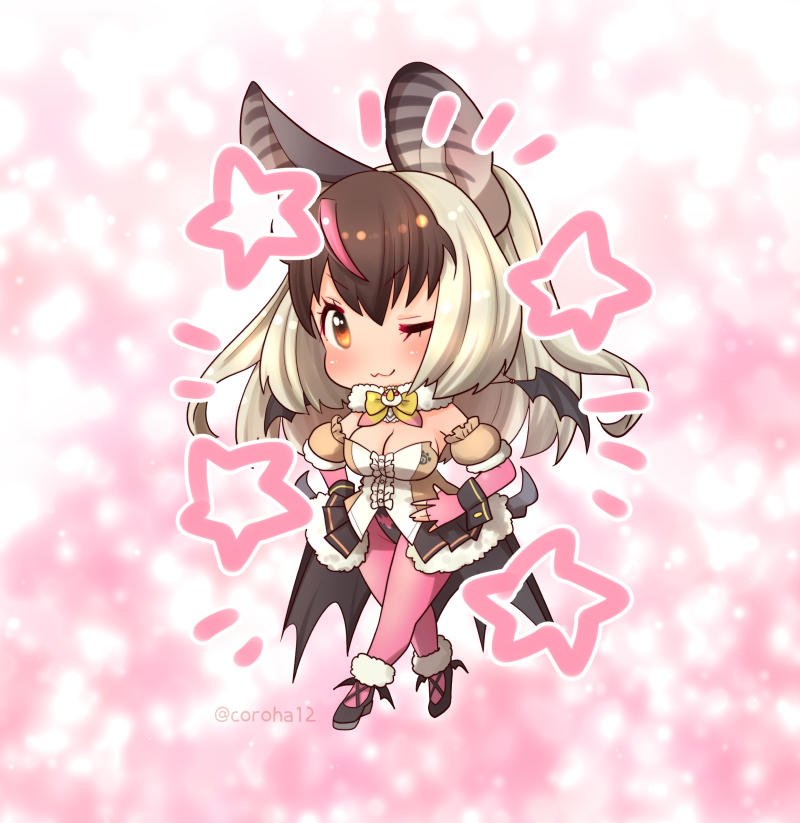 brown long-eared bat (kemono friends and 1 more) drawn by coroha