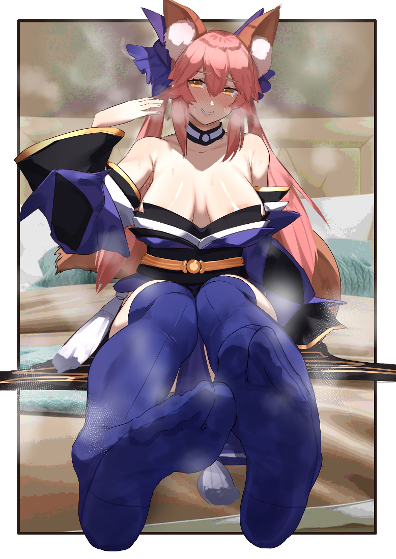 tamamo and tamamo no mae (fate and 1 more) drawn by kikimifukuri