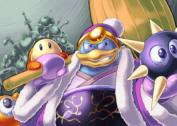 link, kirby, luigi, bowser, olimar, and 6 more (the legend of zelda and 5 more) drawn by kenkou_cross