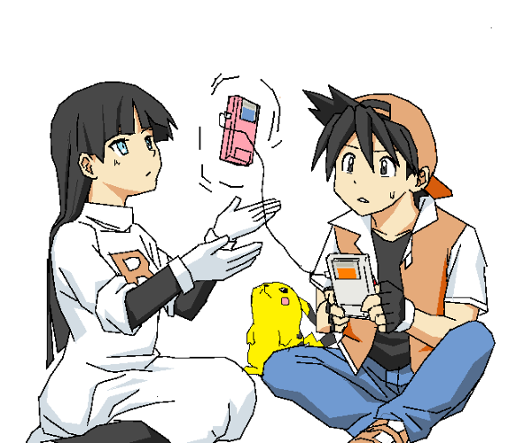 pikachu, red, sabrina, and pika (pokemon and 1 more) drawn by masukishi