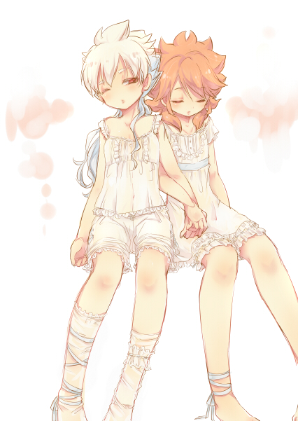 hakuryuu and amemiya taiyou (inazuma eleven and 1 more) drawn by tobi_(one)
