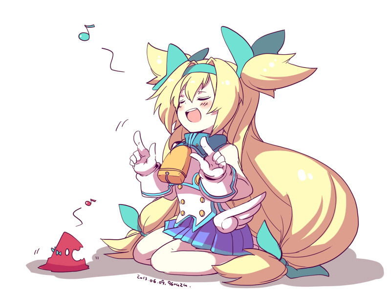 platinum the trinity and dead spike (blazblue) drawn by kuro_yuzu