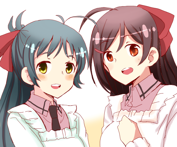 mamiya and irako (kantai collection) drawn by satoshi_(peso727)