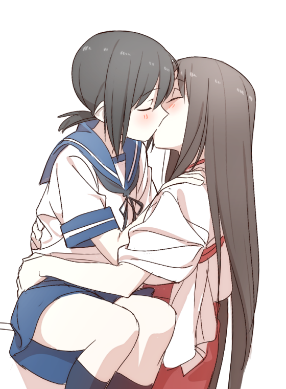 akagi and fubuki (kantai collection) drawn by kinosuke_(sositeimanoga)