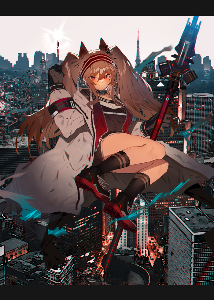 angelina (arknights) drawn by soukou_makura