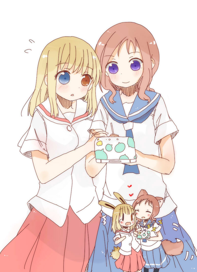 takei hisa and fukuji mihoko (saki) drawn by fud