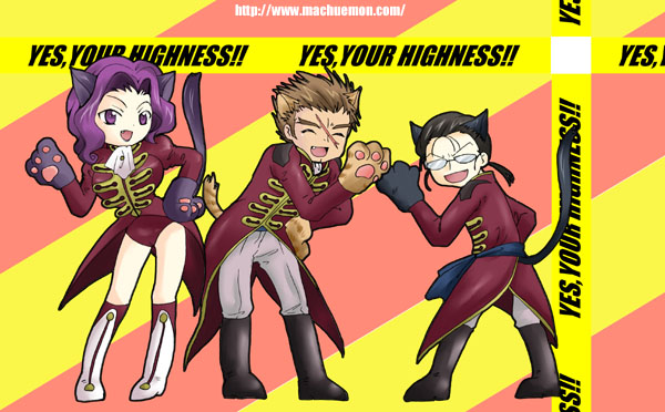 cornelia li britannia, gilbert g.p. guilford, and andreas darlton (code geass and 2 more)