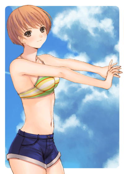 satonaka chie (persona and 1 more) drawn by seiru_(prairie)