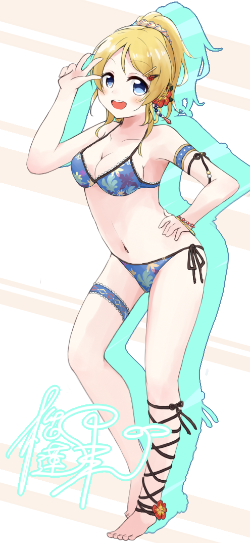 ayase eli (love live! and 2 more) drawn by kotobuki_haruki