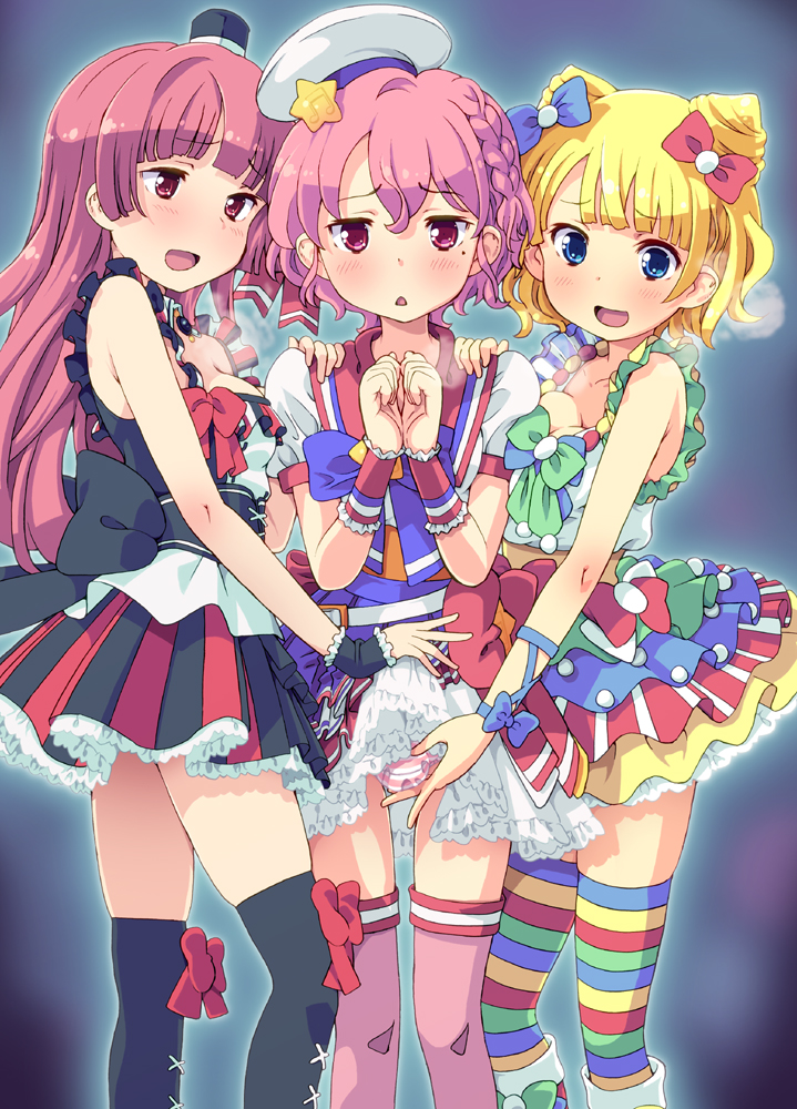 minami mirei, reona west, and hojo sophy (pretty series and 1 more) drawn by homing_(areya)