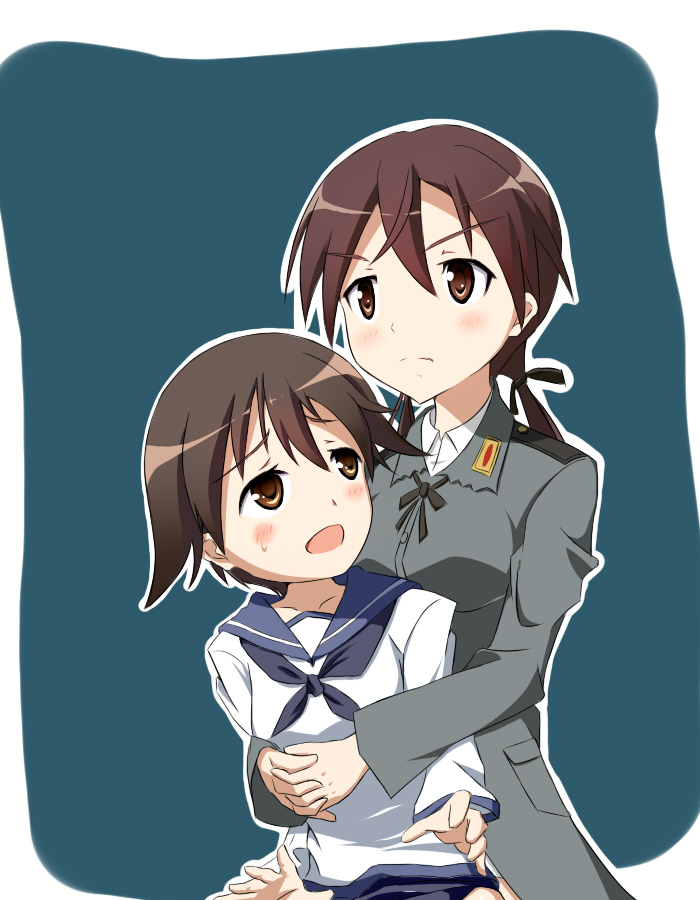 miyafuji yoshika and gertrud barkhorn (world witches series and 1 more) drawn by 6954koiru