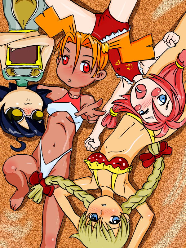 slavya-chan, dvach-tan, ussr-tan, and mithgirl (2ch.ru and 1 more) drawn by smolev