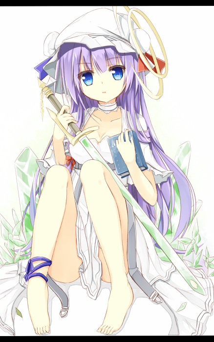 patchouli knowledge (touhou) drawn by yuuhagi_(amaretto-no-natsu)
