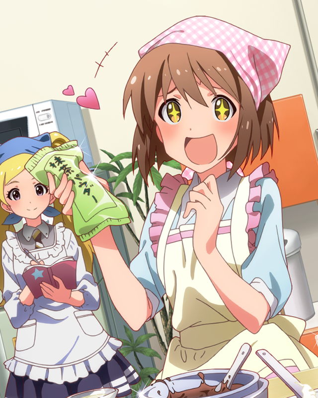 hagiwara yukiho and emily stewart (idolmaster and 1 more)