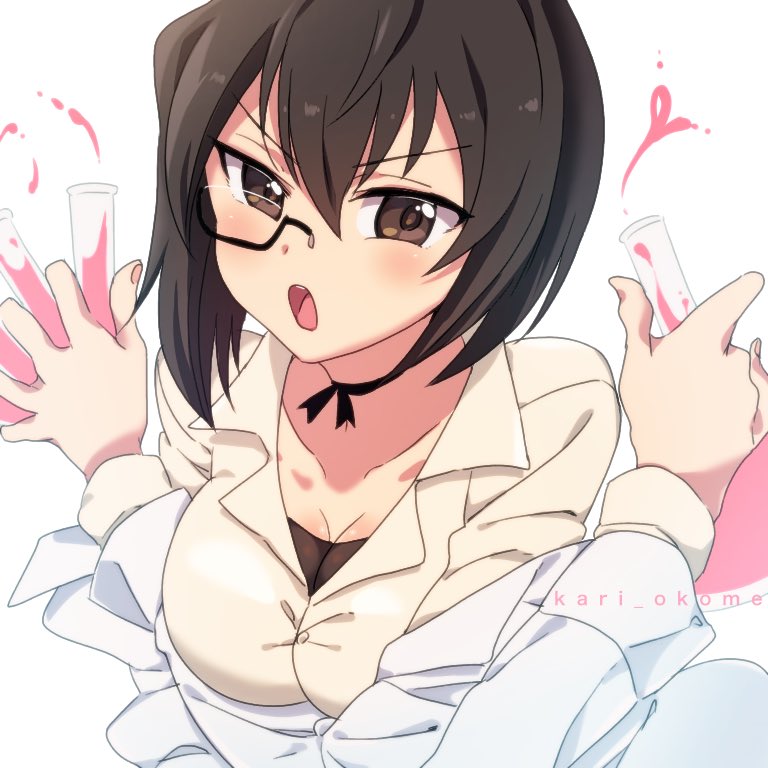 kawashima momo (girls und panzer) drawn by kari_okome