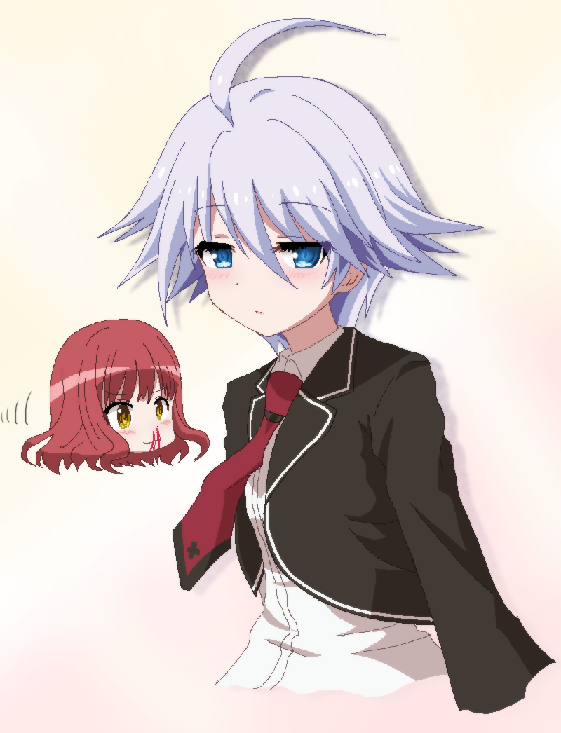 hagyuu hibiki and ekoda ren (anne happy) drawn by hayashiya_zankurou