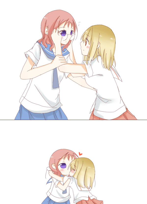 takei hisa and fukuji mihoko (saki) drawn by fud