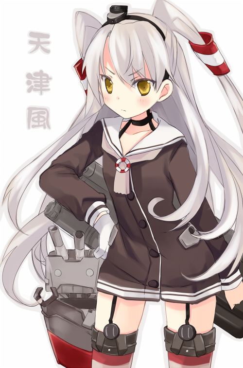amatsukaze and rensouhou-kun (kantai collection) drawn by takase_kanan