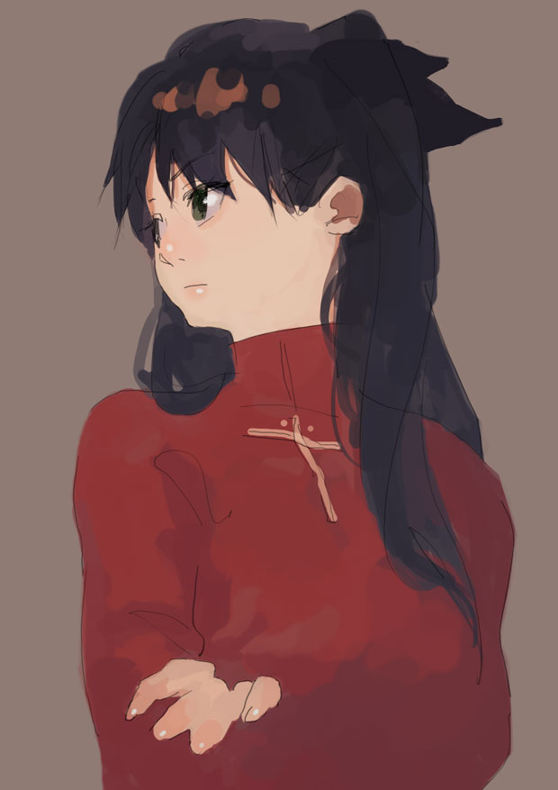 tohsaka rin (fate and 1 more) drawn by ishidah